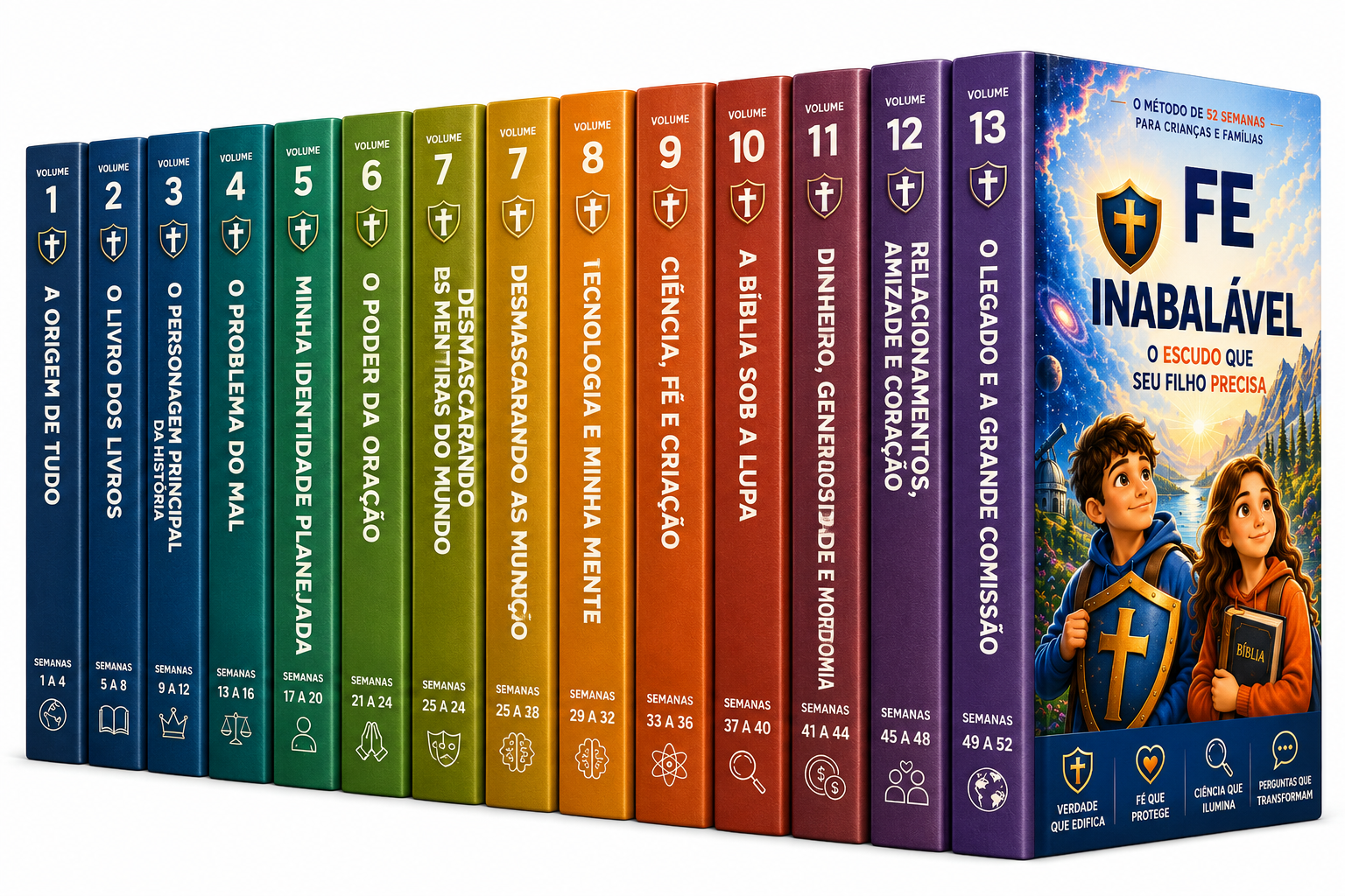 Coleção completa Fé Inabalável — 13 volumes